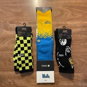 Vans Checkered and Skeleton Socks - Black/Yellow